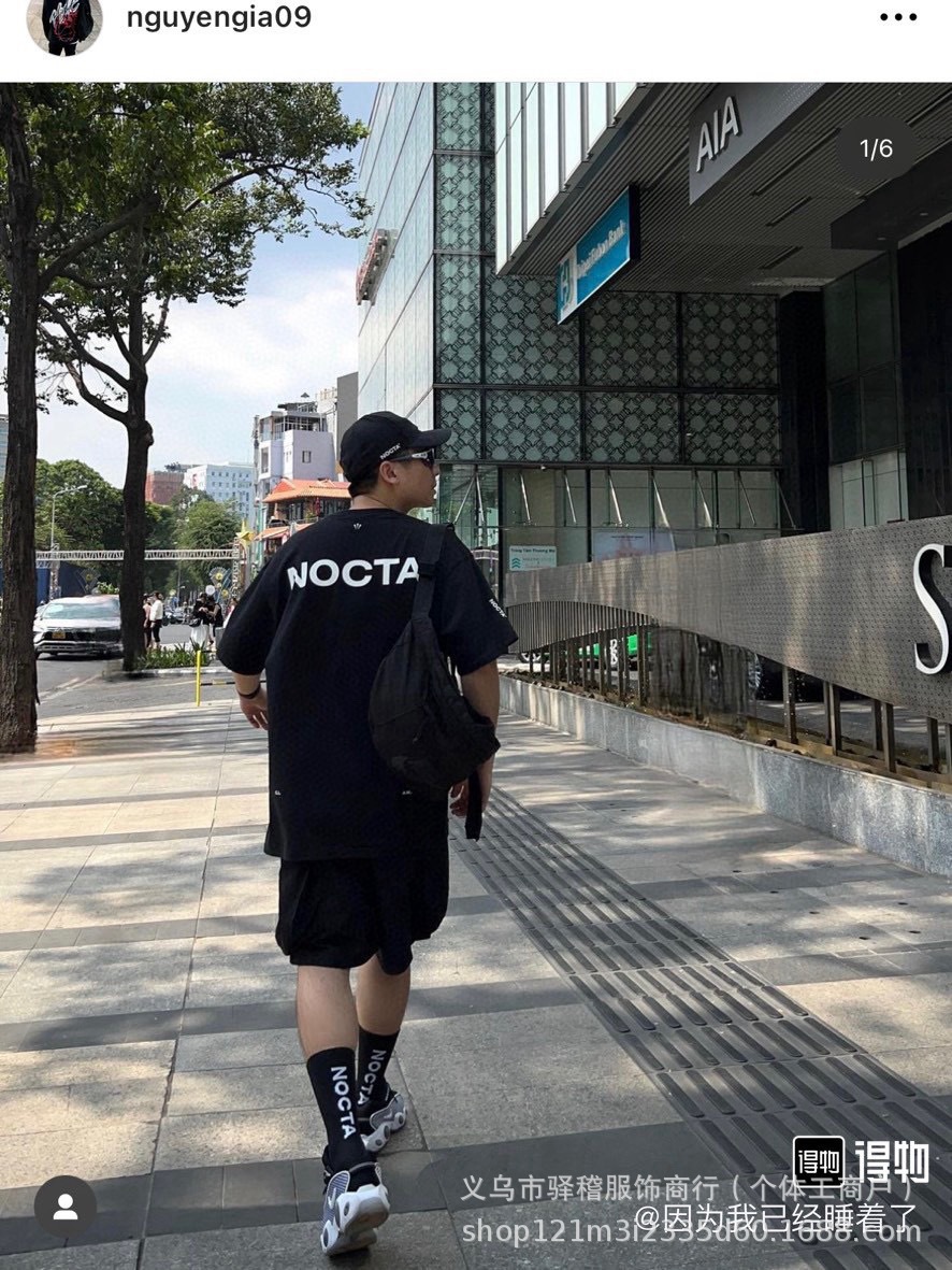 Men s T-Shirt Nocta Collaboration Model with Small Nk Logo Print detail image