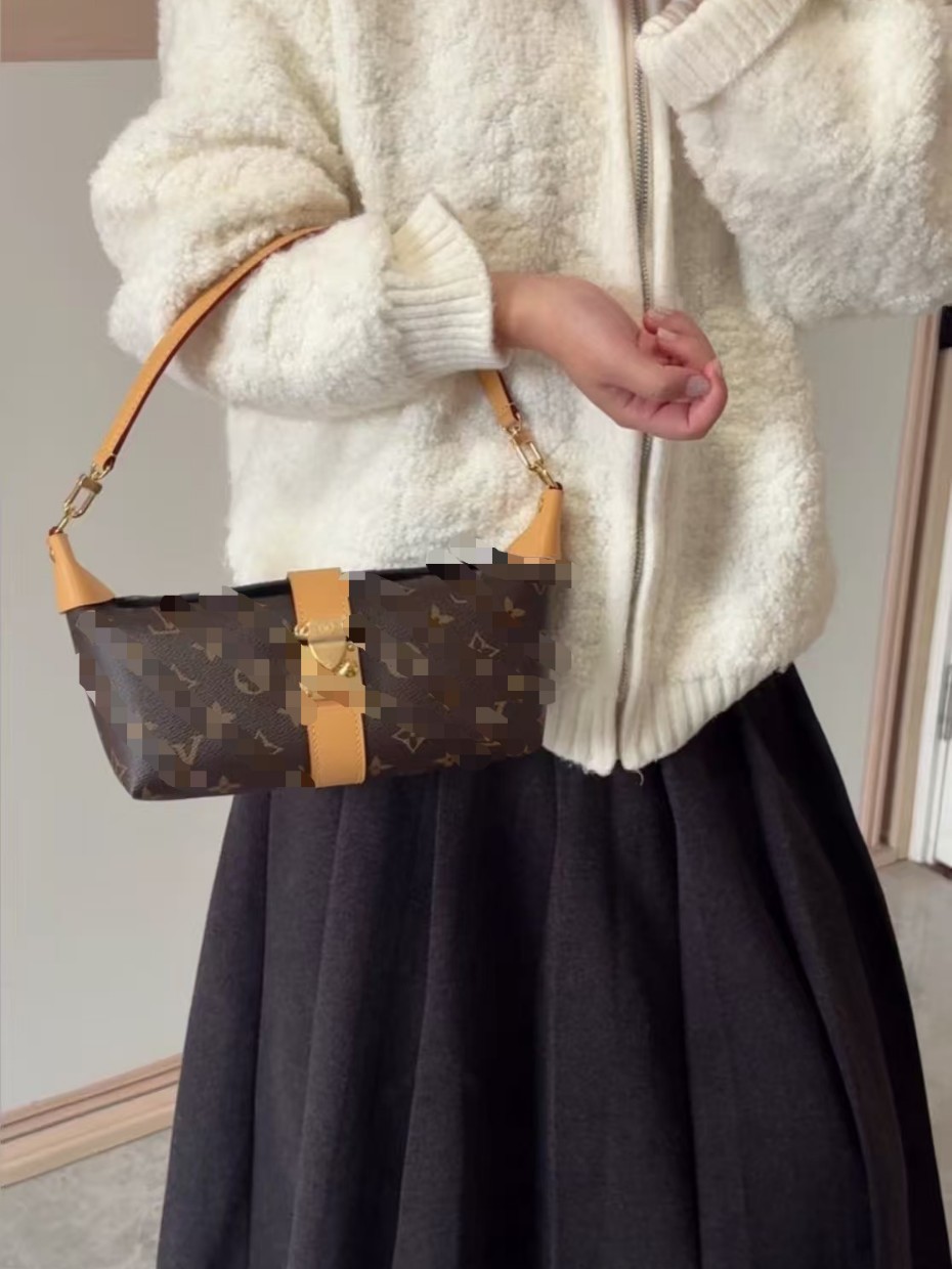 2026 New Foreign Trade Trendy Lunchbox Bag with a High-End Feel, Fashionable Underarm Handbag, Stylish Shoulder and Crossbody Bag Wholesale
