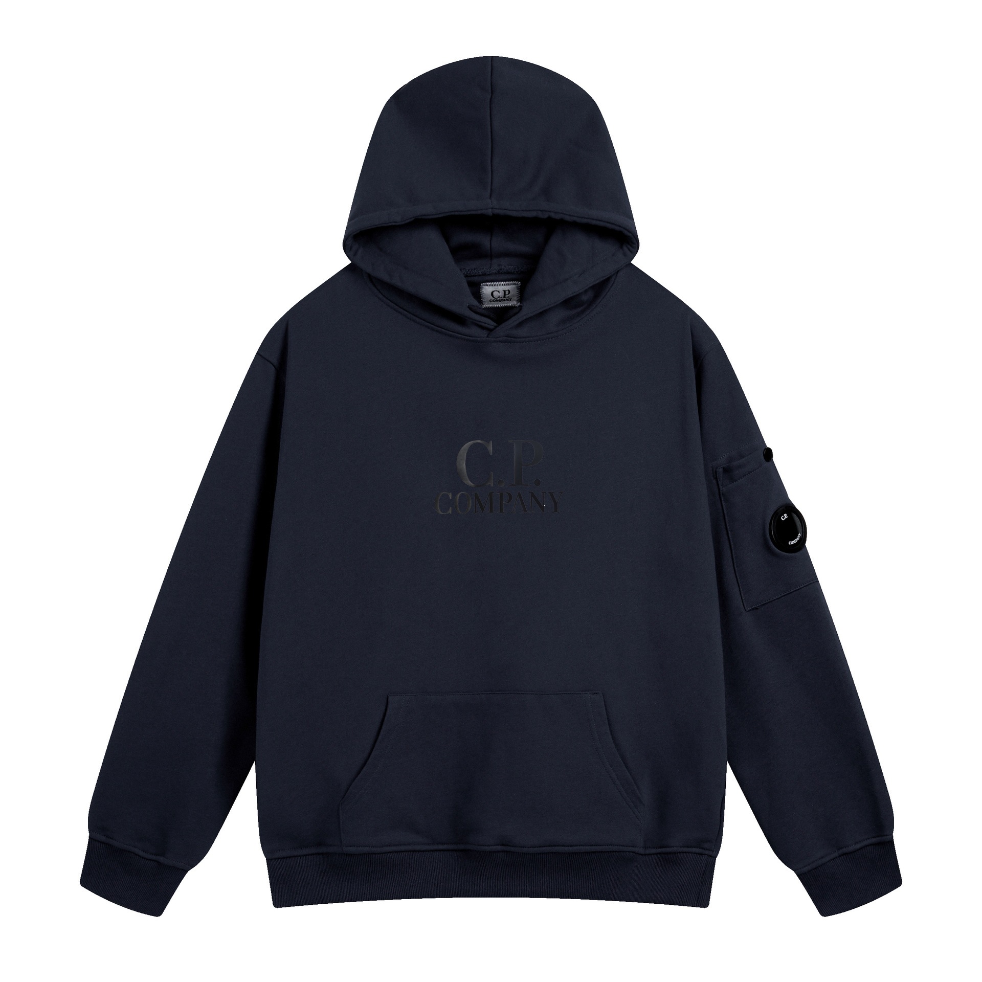 European and American C.P. Lens Badge Functional Hooded Sweatshirt detail image