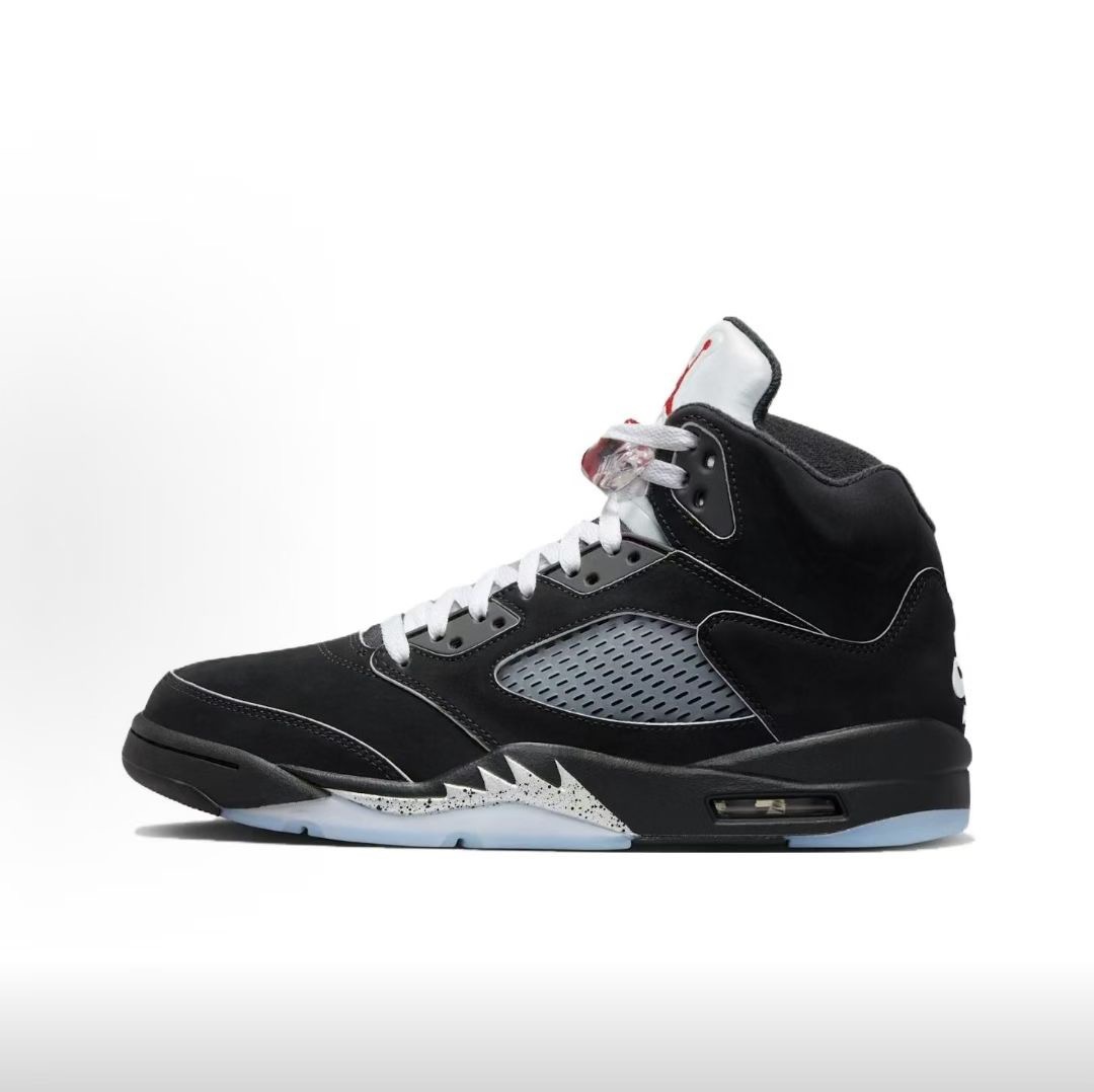 Shoes Aj5 High-Top Basketball Shoes Black Silver Rukawa Kaede Psg