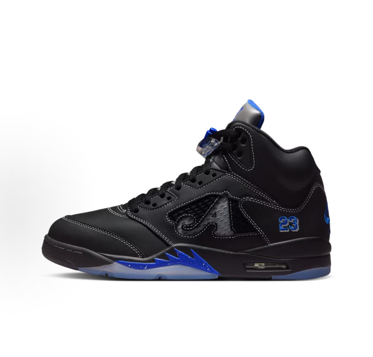 Shoes Aj5 High-Top Basketball Shoes Black Silver Rukawa Kaede Psg