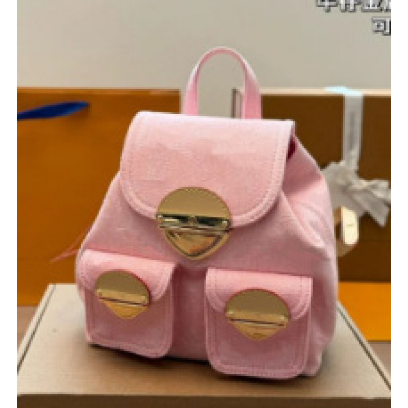 European and American Retro Denim Backpack, Fashionable Versatile