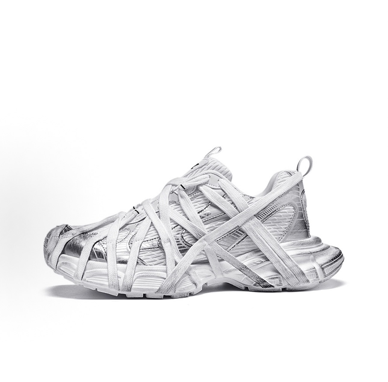 Cross-Border Putian High-Top Paris Tenth Generation 3XL Dad Shoes Spider-Man Lace-Up Breathable Sneakers Retro Height-Increasing Shoes detail image
