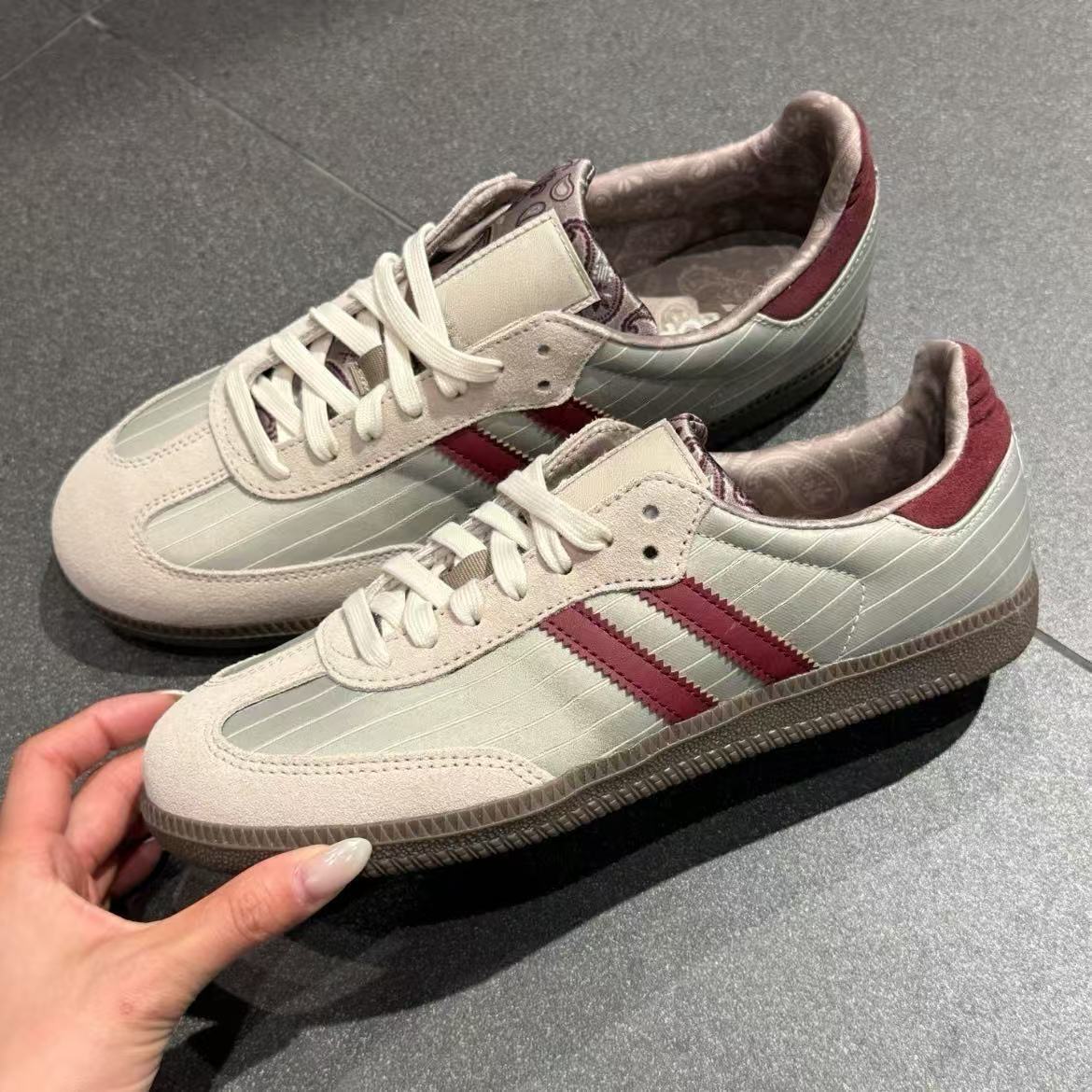 Als Sam Og Classic Sports Training Shoes, Unisex, Casual Shoes, Beige-Red, Sizes 36-45