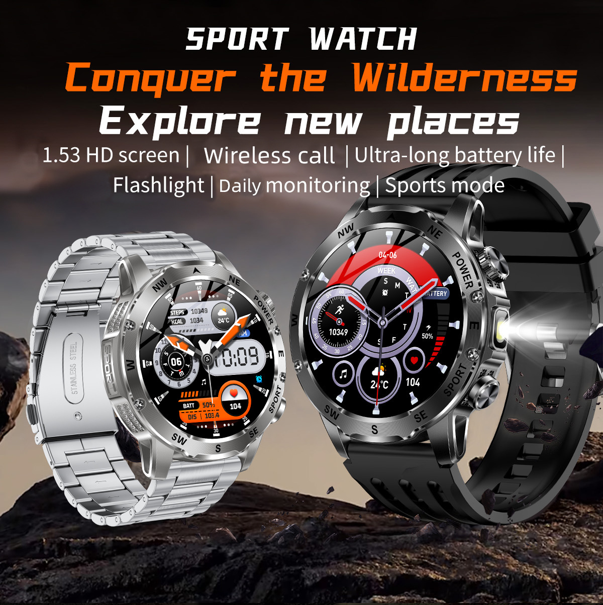 New Model Ak92 Smart Watch, Multi-Functional Bluetooth Call, Heart detail image