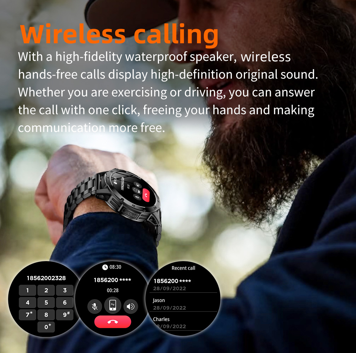 New Model Ak92 Smart Watch, Multi-Functional Bluetooth Call, Heart detail image