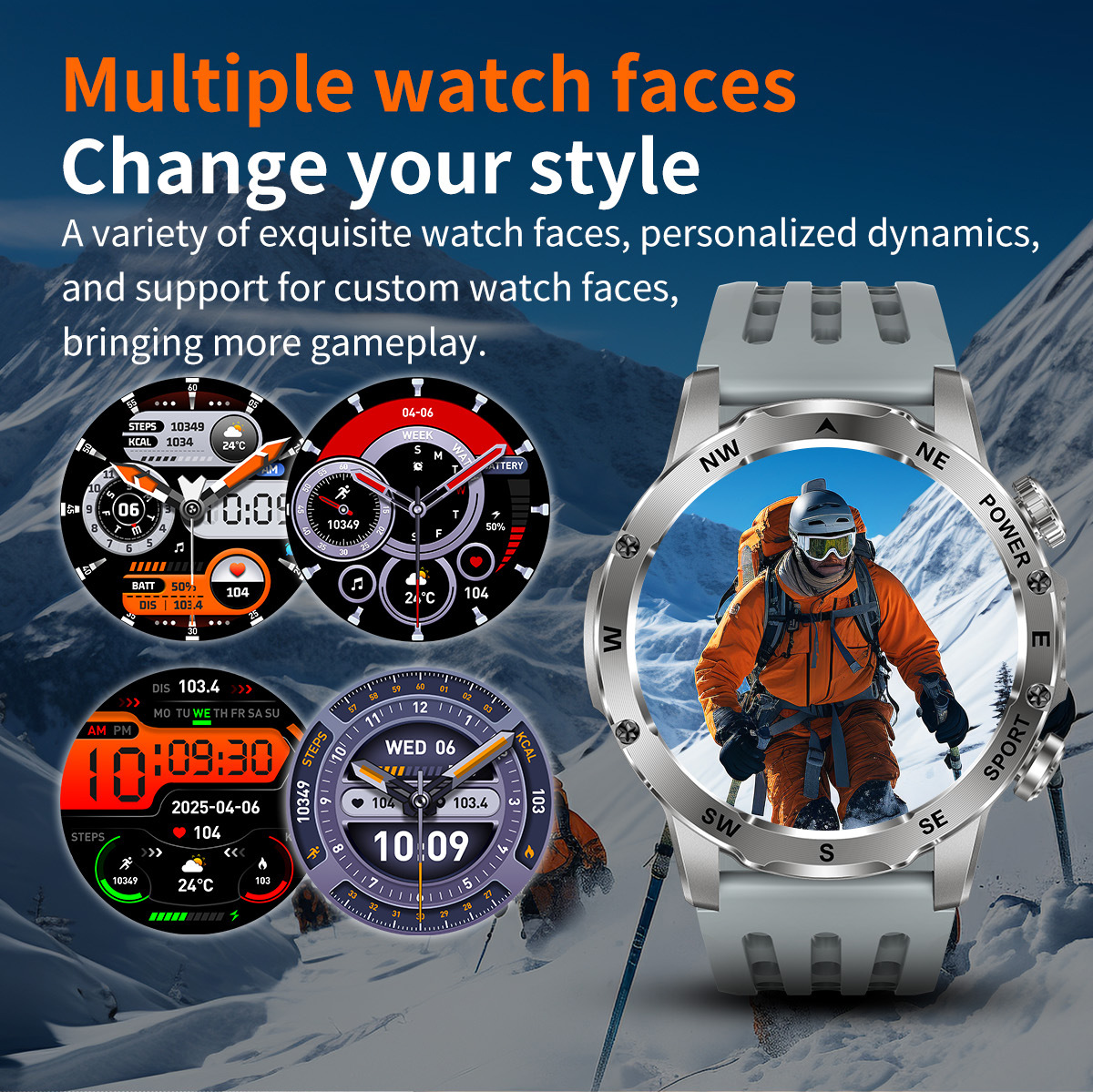 New Model Ak92 Smart Watch, Multi-Functional Bluetooth Call, Heart detail image