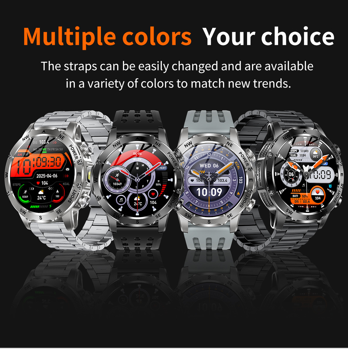 New Model Ak92 Smart Watch, Multi-Functional Bluetooth Call, Heart detail image