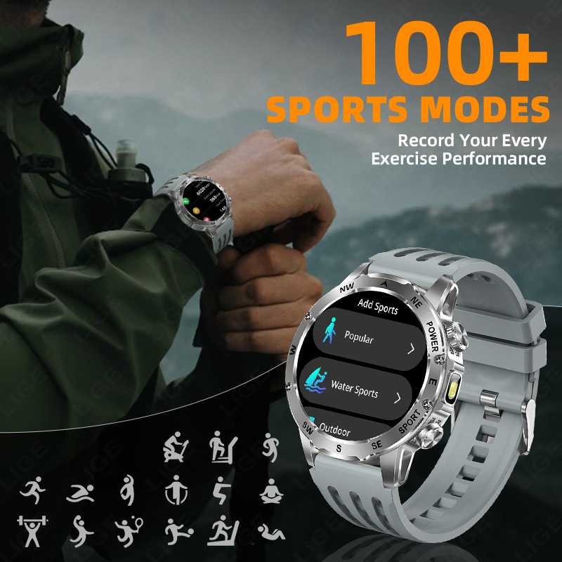 New Model Ak92 Smart Watch, Multi-Functional Bluetooth Call, Heart