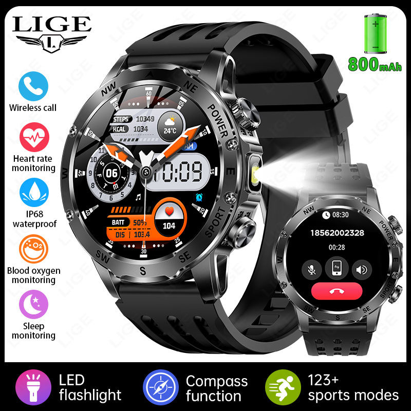 New Model Ak92 Smart Watch, Multi-Functional Bluetooth Call, Heart