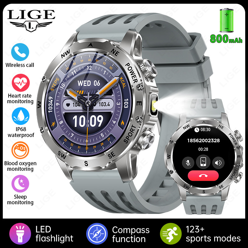 New Model Ak92 Smart Watch, Multi-Functional Bluetooth Call, Heart