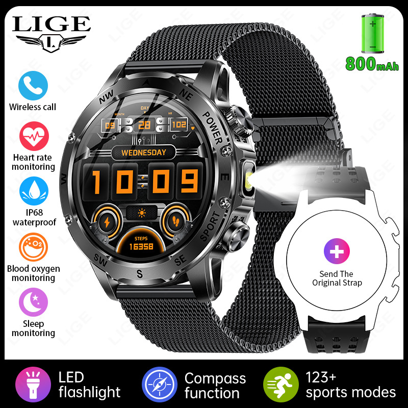 New Model Ak92 Smart Watch, Multi-Functional Bluetooth Call, Heart
