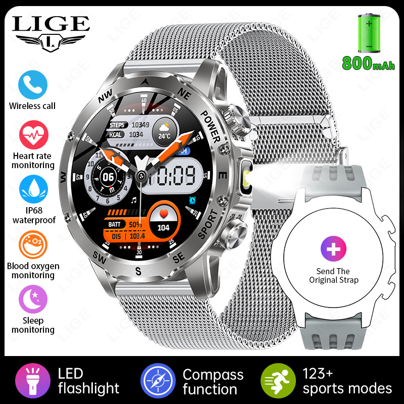 New Model Ak92 Smart Watch, Multi-Functional Bluetooth Call, Heart