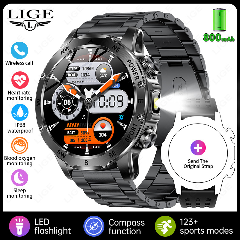 New Model Ak92 Smart Watch, Multi-Functional Bluetooth Call, Heart