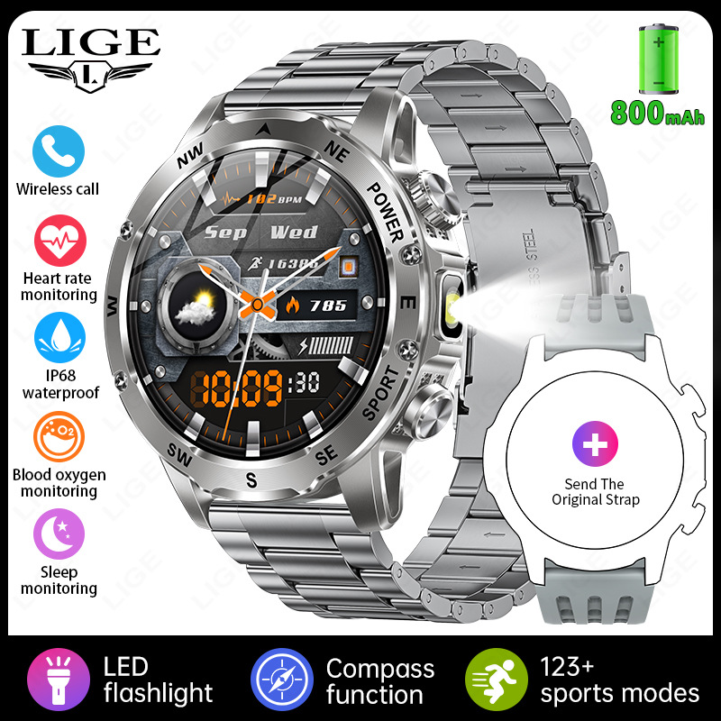 New Model Ak92 Smart Watch, Multi-Functional Bluetooth Call, Heart