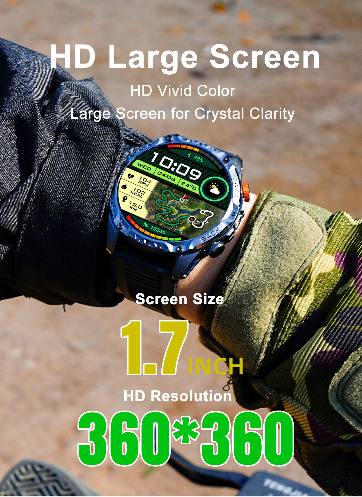 New Model Yk16 Smart Watch with Bluetooth Calling, Heart Rate detail image