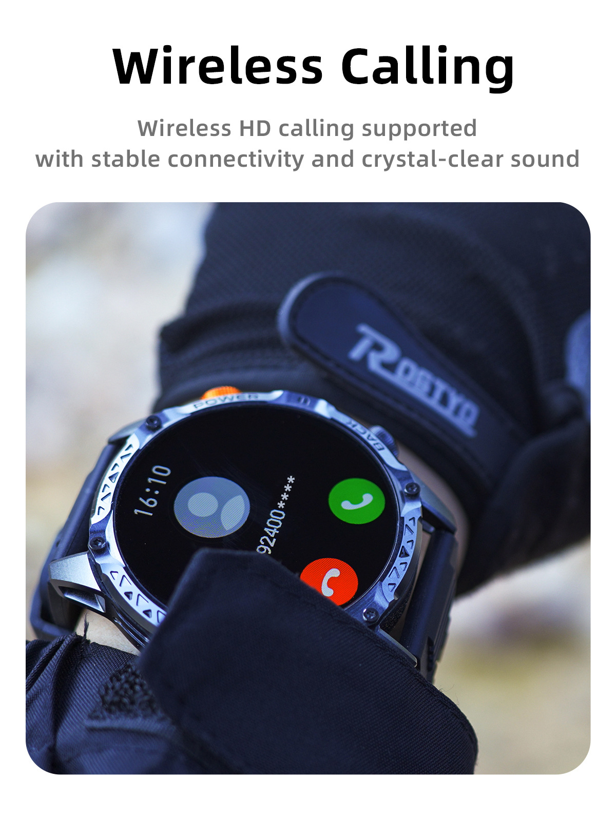 New Model Yk16 Smart Watch with Bluetooth Calling, Heart Rate detail image