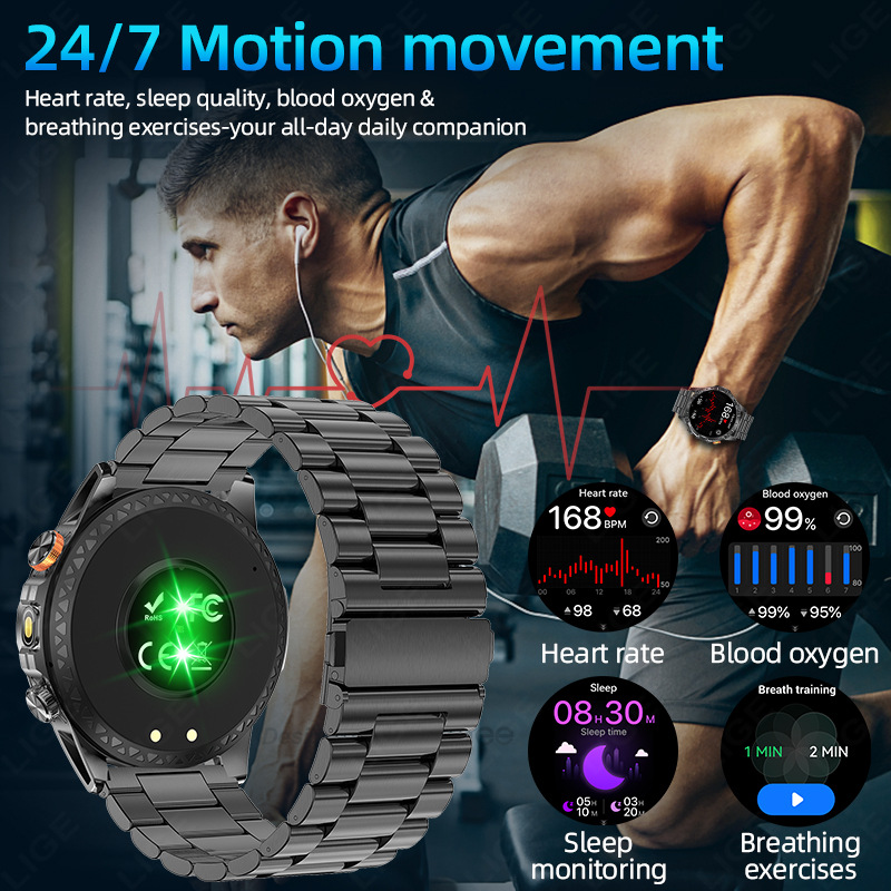 New Model Yk16 Smart Watch with Bluetooth Calling, Heart Rate