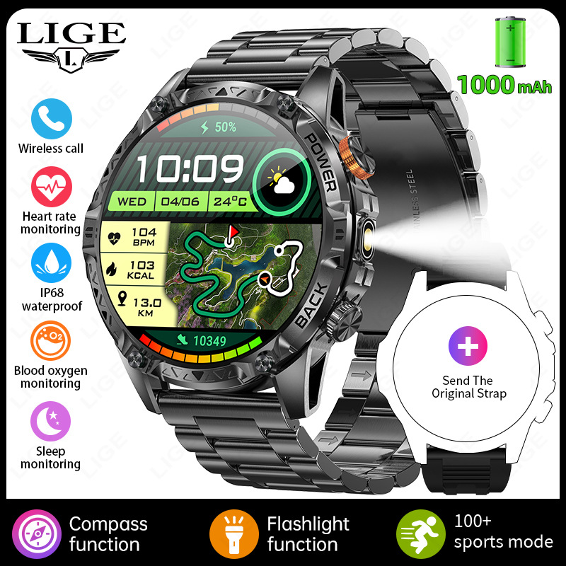 New Model Yk16 Smart Watch with Bluetooth Calling, Heart Rate