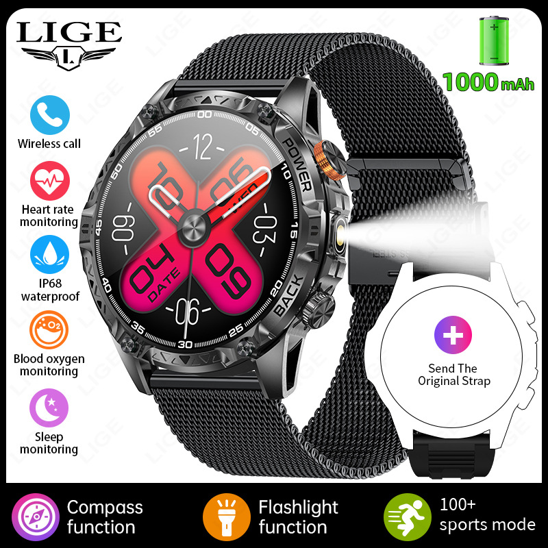 New Model Yk16 Smart Watch with Bluetooth Calling, Heart Rate