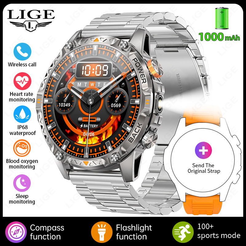 New Model Yk16 Smart Watch with Bluetooth Calling, Heart Rate