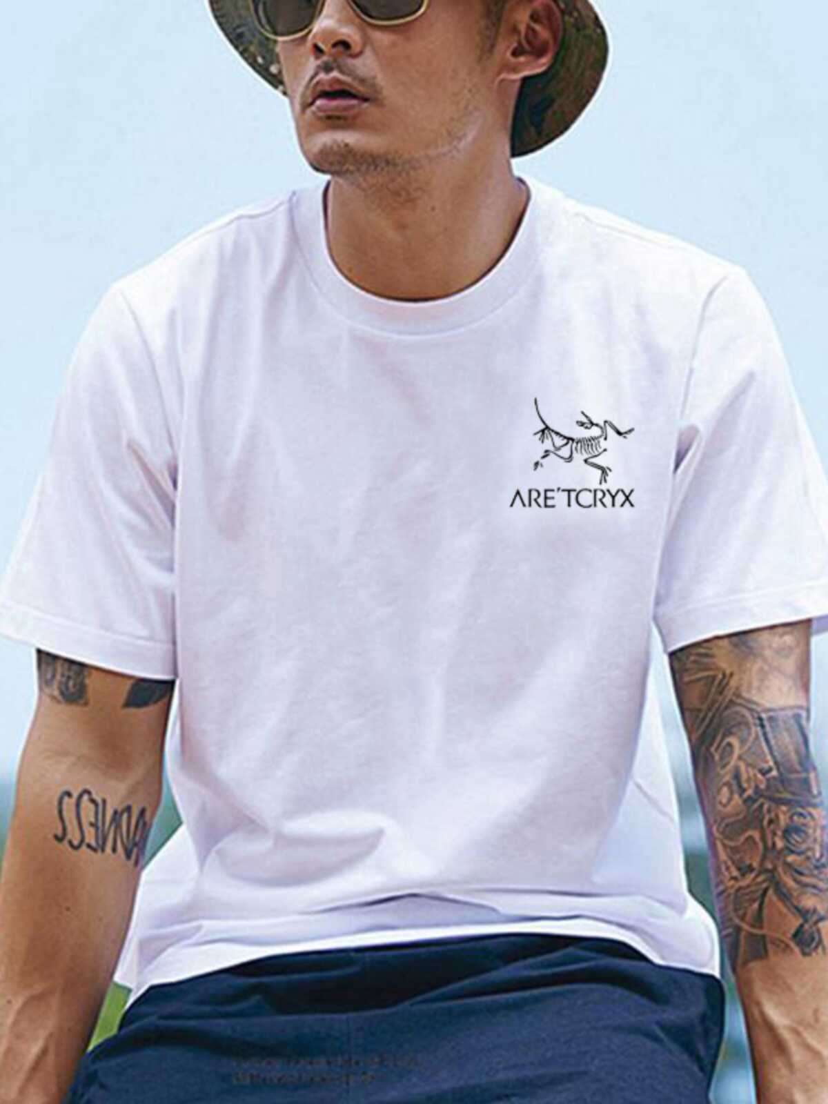 [Ole Zone] Outlets Bird Family Printed Fashion T-shirt Men's Top Short Sleeve Time-limited Buying detail image