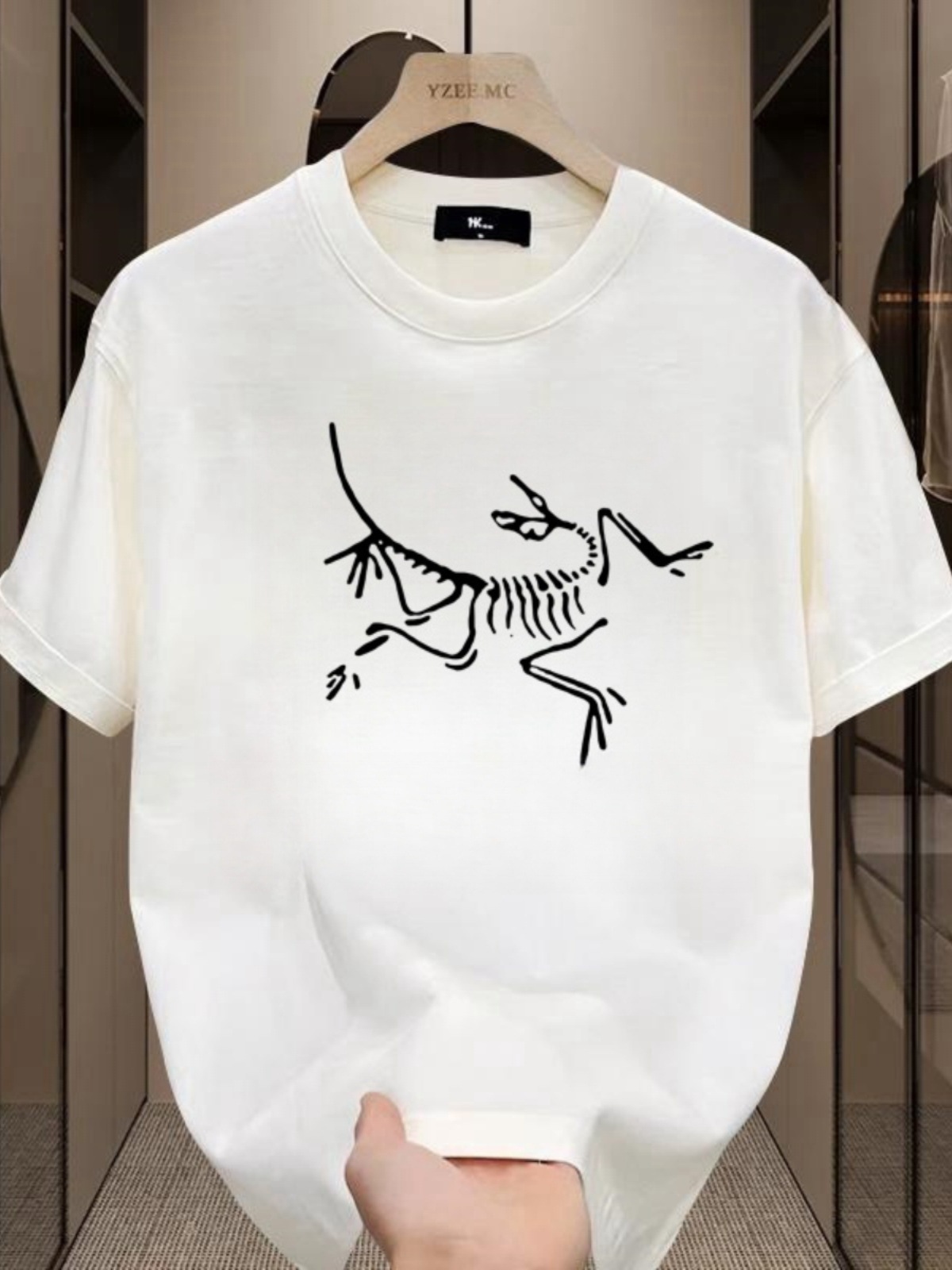 [Ole Zone] Outlets Bird Family Printed Fashion T-shirt Men's Top Short Sleeve Time-limited Buying