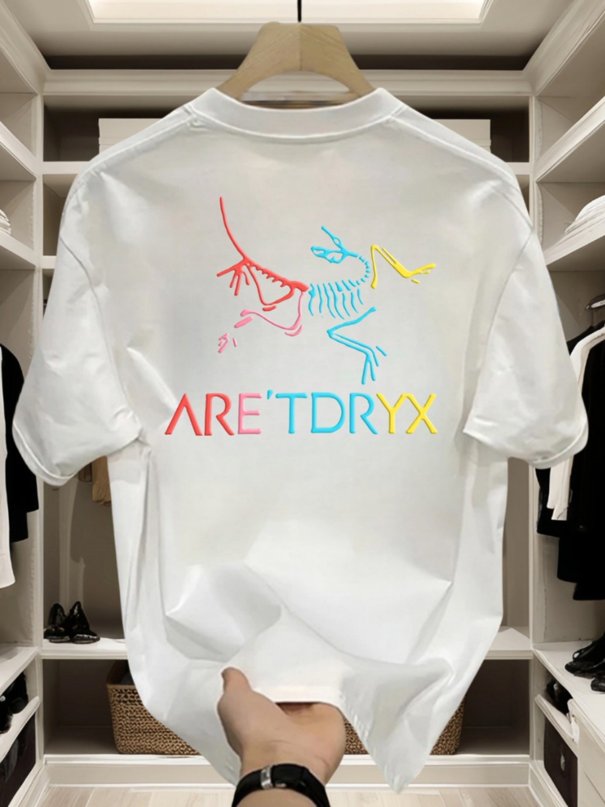 [Ole Zone] Outlets Bird Family Printed Fashion T-shirt Men's Top Short Sleeve Time-limited Buying