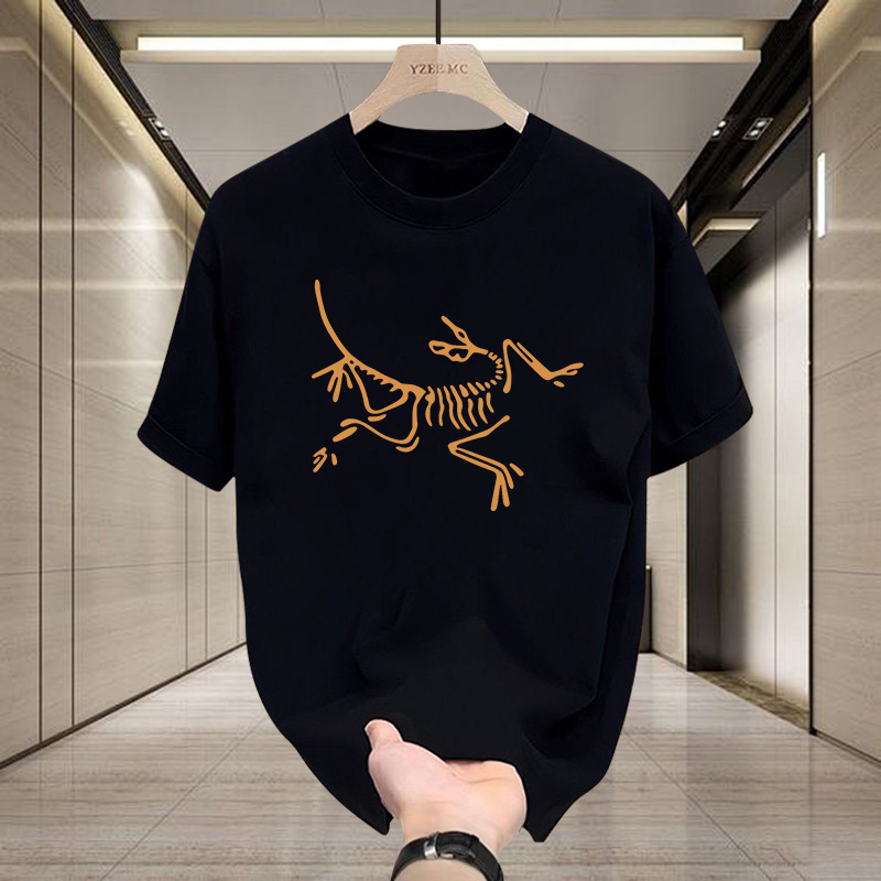 Summer new bird home short sleeve T-shirt men s casual 260g round
