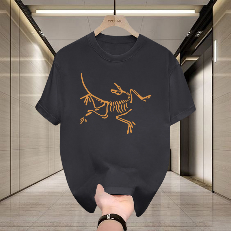 Summer new bird home short sleeve T-shirt men s casual 260g round