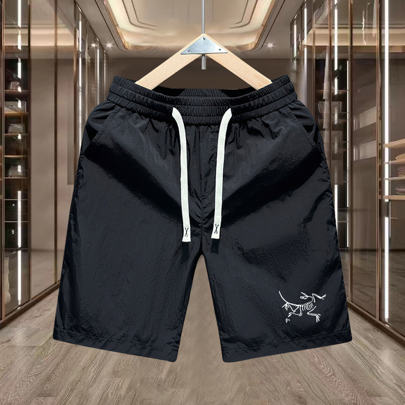 New Style Men's Shorts Slim Fit Trendy Casual Summer Men's Knee-Length Shorts American Style Couple Beach Shorts