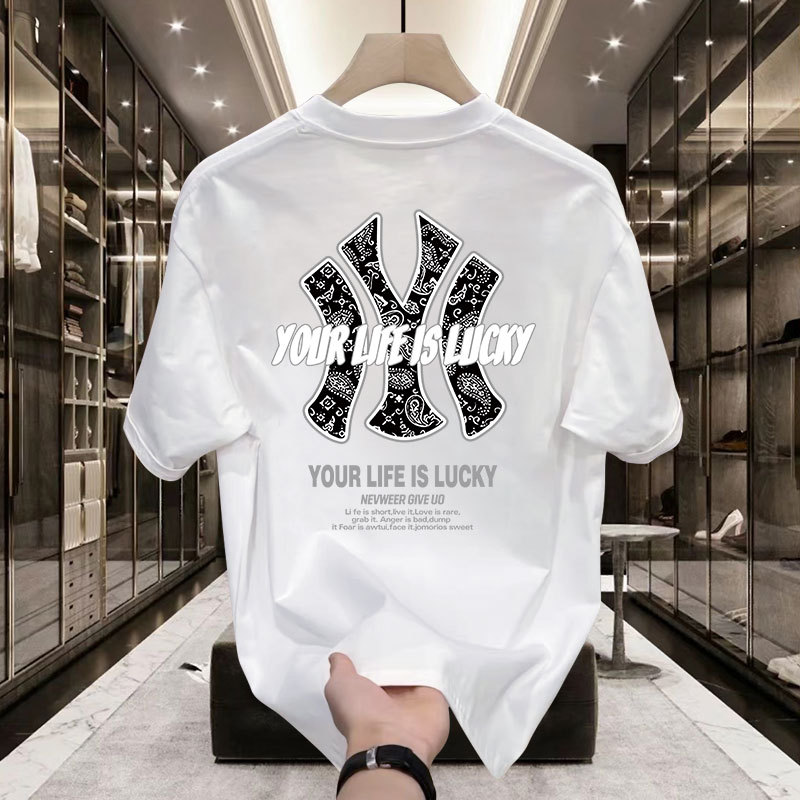 American Style Handsome Heavyweight Short-Sleeved T-Shirt Men s
