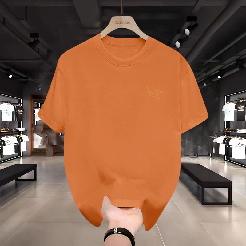 2025 New Summer Style Niaojia Short-Sleeved T-Shirt Men's Combed American Heavy Half-Sleeved Couple Loose Top detail image