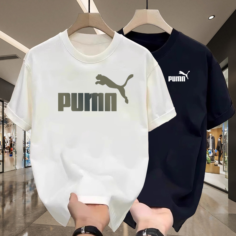 Ole Counter Short-Sleeved T-Shirt Men's 2025 Summer New Casual Loose Couple Half-Sleeved White Top detail image