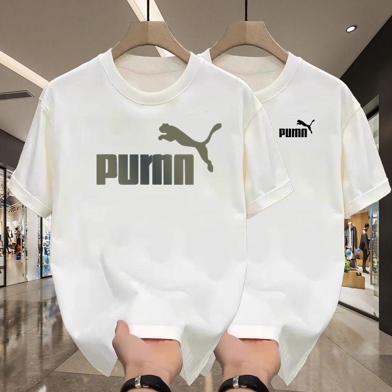 Ole Counter Short-Sleeved T-Shirt Men's 2025 Summer New Casual Loose Couple Half-Sleeved White Top detail image