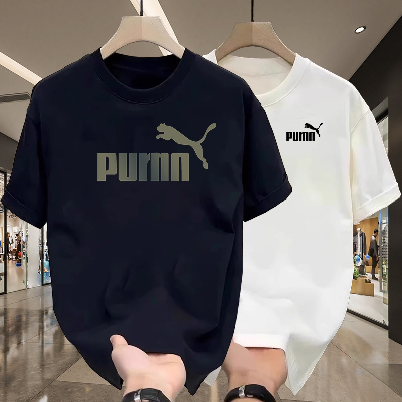 Ole Counter Short-Sleeved T-Shirt Men's 2025 Summer New Casual Loose Couple Half-Sleeved White Top