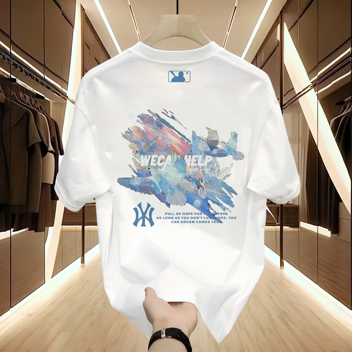 [Special Area 90% off] Outlet Selection丨Heavyweight丨Mlbreeze丨Xiuhe Suit丨Men's Short Sleeve T-Shirt detail image