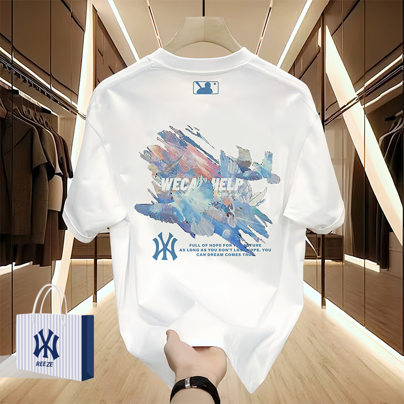[Special Area 90% off] Outlet Selection丨Heavyweight丨Mlbreeze丨Xiuhe Suit丨Men's Short Sleeve T-Shirt
