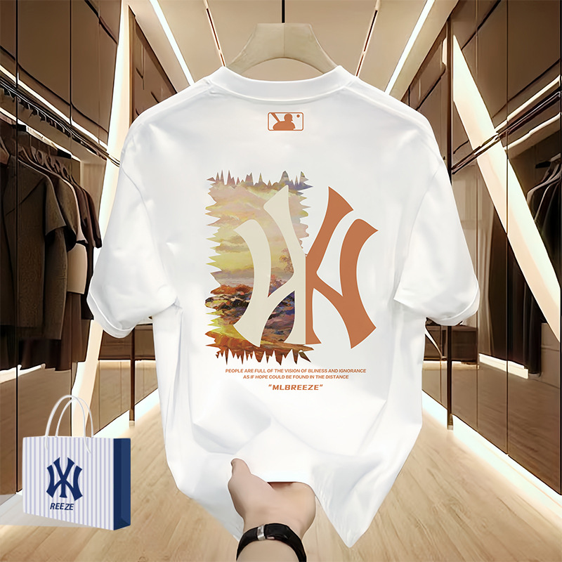 [Special Area 90% off] Outlet Selection丨Heavyweight丨Mlbreeze丨Xiuhe Suit丨Men's Short Sleeve T-Shirt