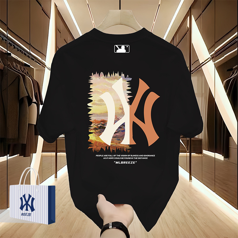 [Special Area 90% off] Outlet Selection丨Heavyweight丨Mlbreeze丨Xiuhe Suit丨Men's Short Sleeve T-Shirt