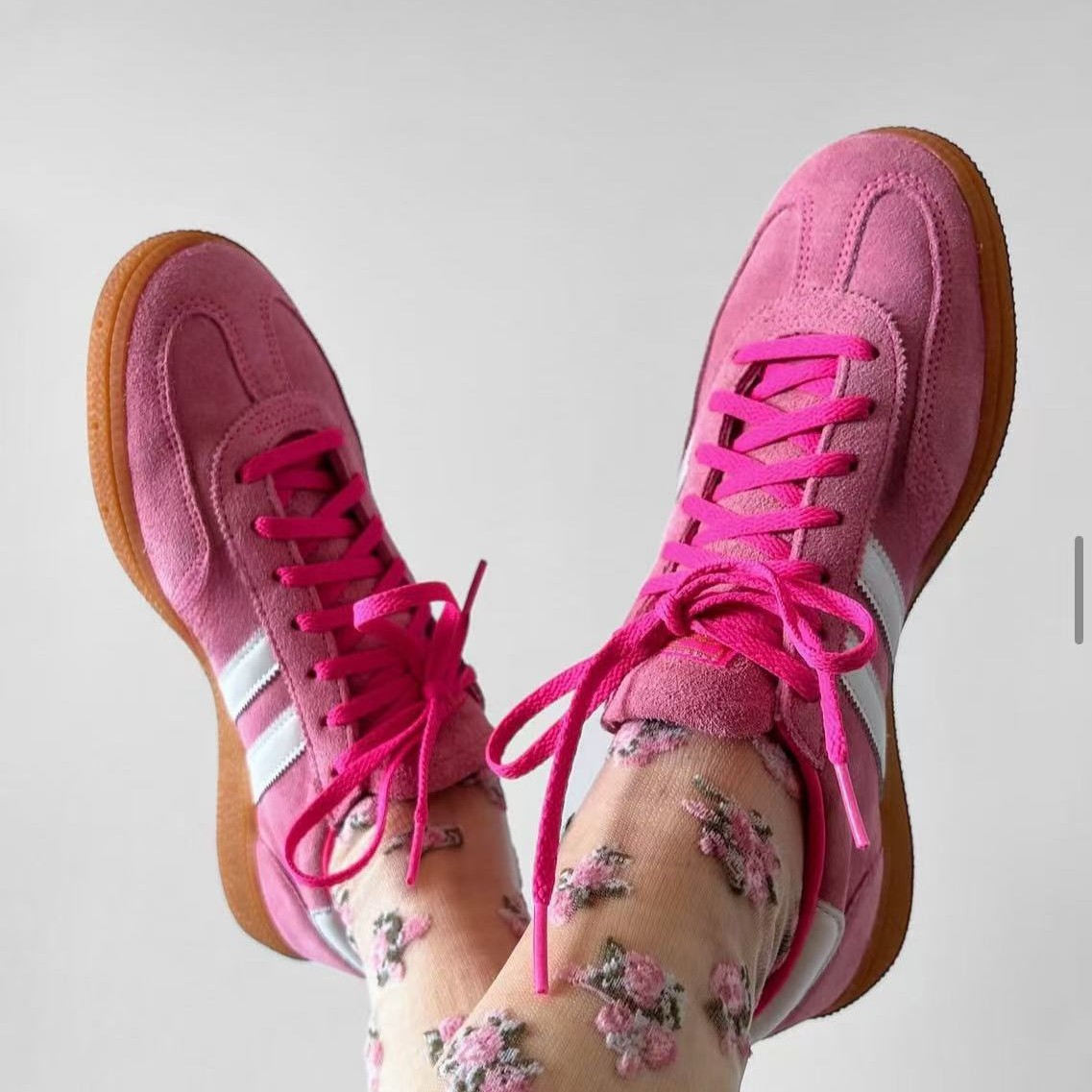 New 3Rd Generation Handball Spz Fashionable and Comfortable Men's and Women's Sneakers Casual Shoes Pink 36-45