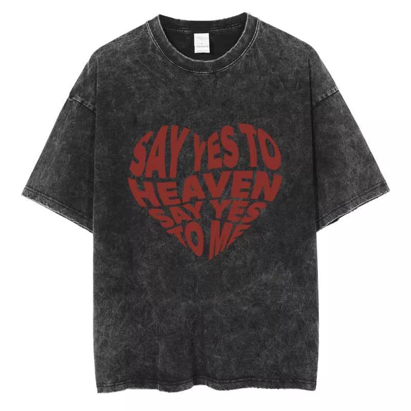 90S Singer Lana Del Rey Washed T-Shirt Harajuku Men s Retro
