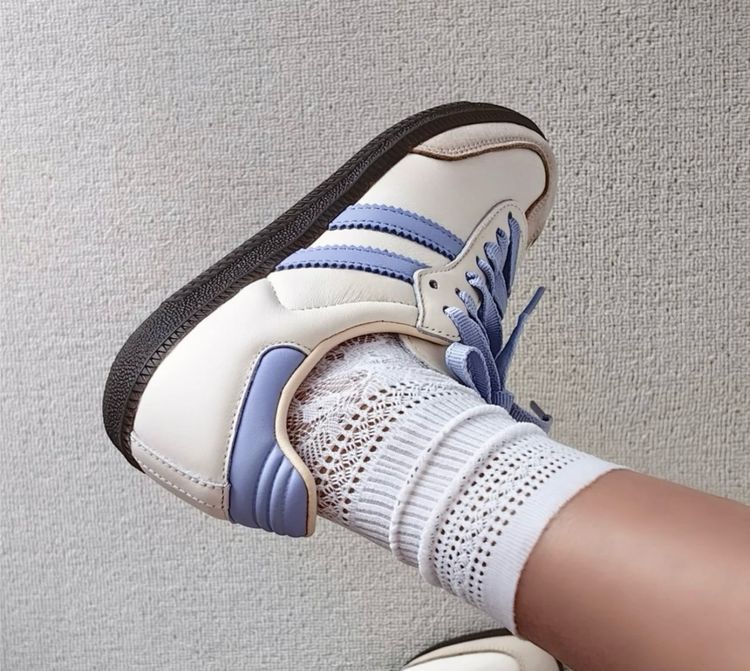 New Sam Og "White Sier Metallic" Comfortable and Versatile Thin-Soled Casual Sneakers detail image