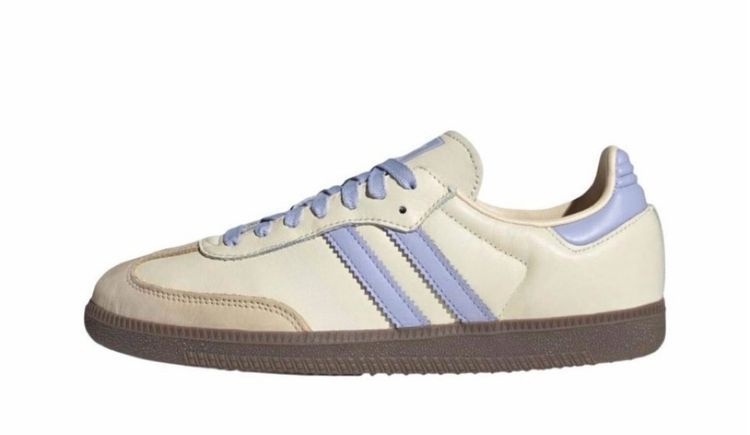 New Sam Og "White Sier Metallic" Comfortable and Versatile Thin-Soled Casual Sneakers