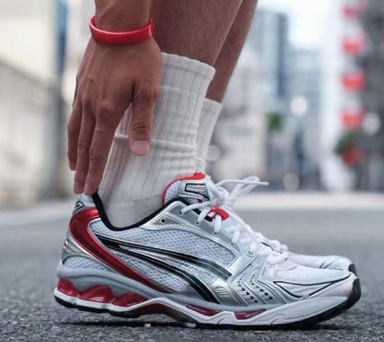 Kayano14 Men and Women Retro Running Shoes Breathable Sports Shoes Men's Shoes Silver Lovers Running Shoes K14 detail image