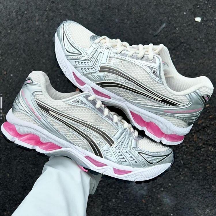 Kayano14 Men and Women Retro Running Shoes Breathable Sports Shoes Men's Shoes Silver Lovers Running Shoes K14 detail image