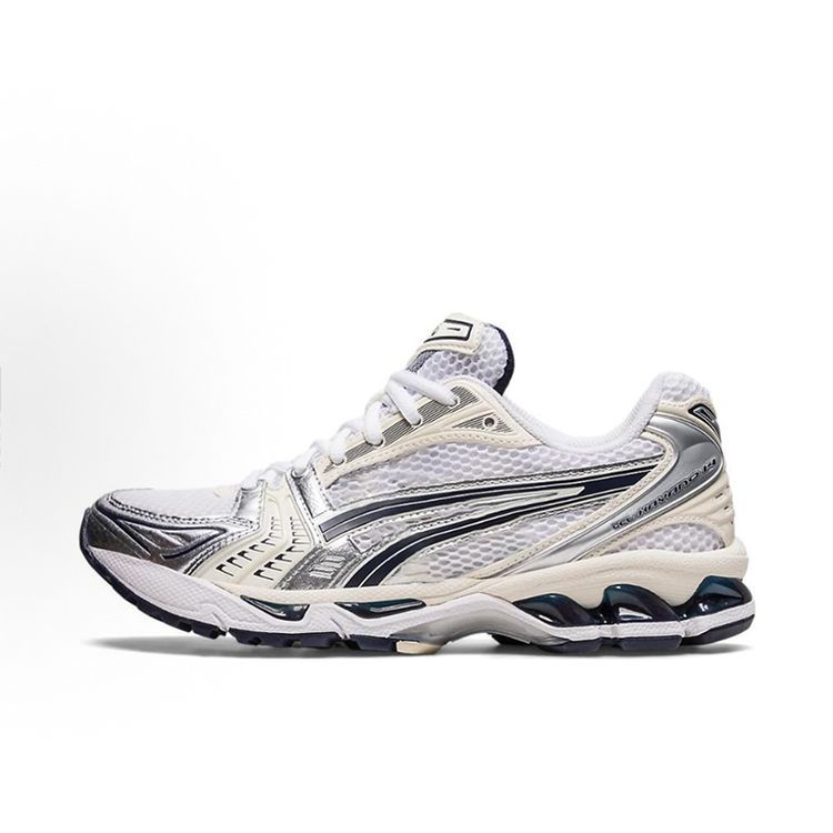 Kayano14 Men and Women Retro Running Shoes Breathable Sports Shoes Men's Shoes Silver Lovers Running Shoes K14