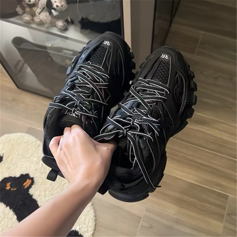 New Paris Dad Shoes High Version Third Generation Retro Track3.0 Thick-Soled Height-Increasing Shoes Men's and Women's Sports Shoes Putian detail image