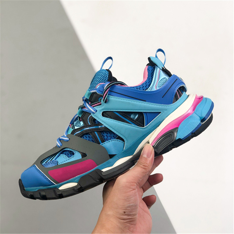 New Paris Dad Shoes High Version Third Generation Retro Track3.0 Thick-Soled Height-Increasing Shoes Men's and Women's Sports Shoes Putian detail image