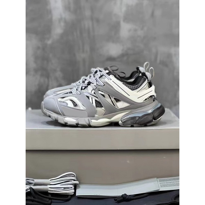 New Paris Dad Shoes High Version Third Generation Retro Track3.0 Thick-Soled Height-Increasing Shoes Men's and Women's Sports Shoes Putian